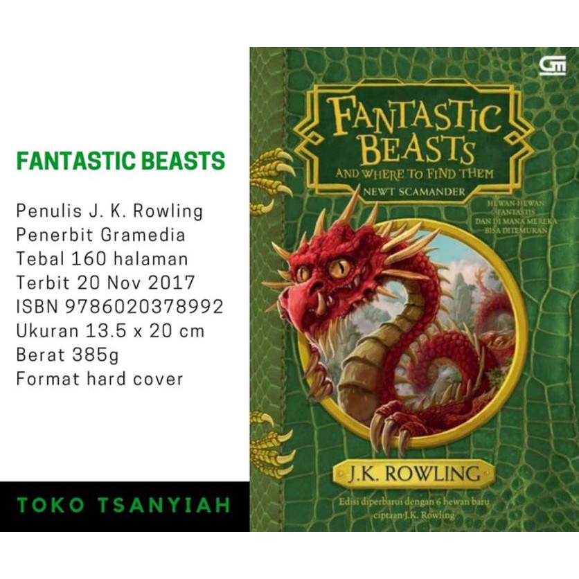 Novel Bestseller Fantastic Beasts And Where To Find Them Jk Rowling Shopee Indonesia