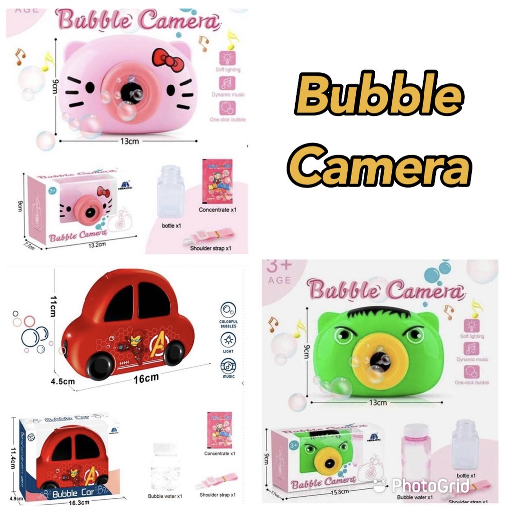 Mainan Camera Bubble Music &amp; Lampu / Bubble Kamera SNI CBKS BS LC