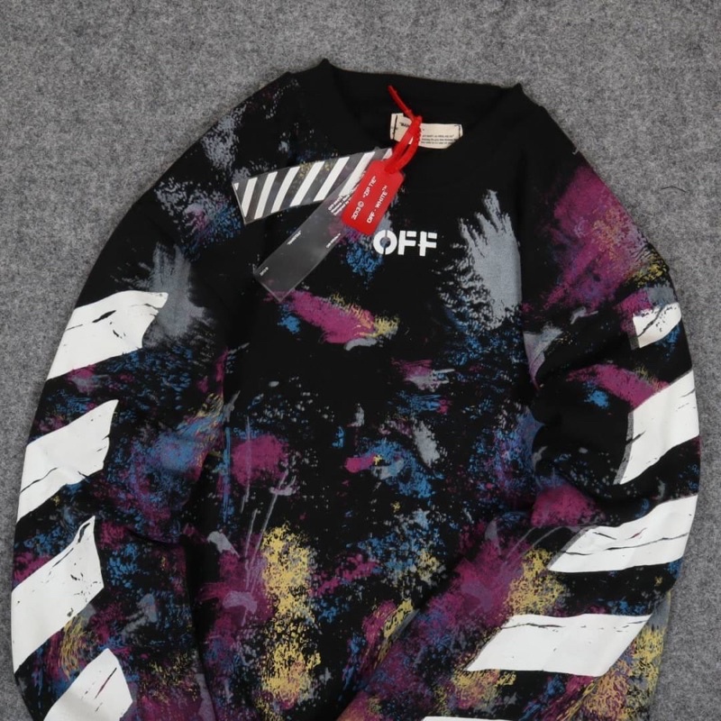 SWEATER OFF WHITE | CREWNECK OFF WHITE FULLTAG 1:1 ORIGINAL ~ BISA COD BAYAR DI TEMPAT