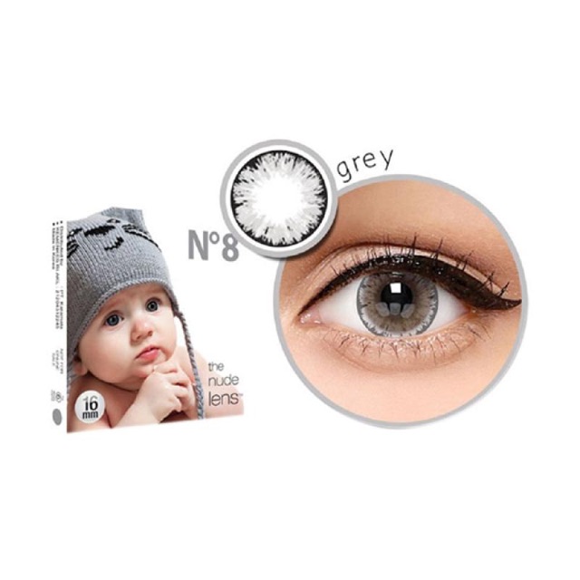 Softlens N8 grey big eyes Ice