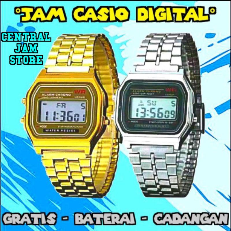 JAM TANGAN CASIO DIGITAL(WATER RESIST)