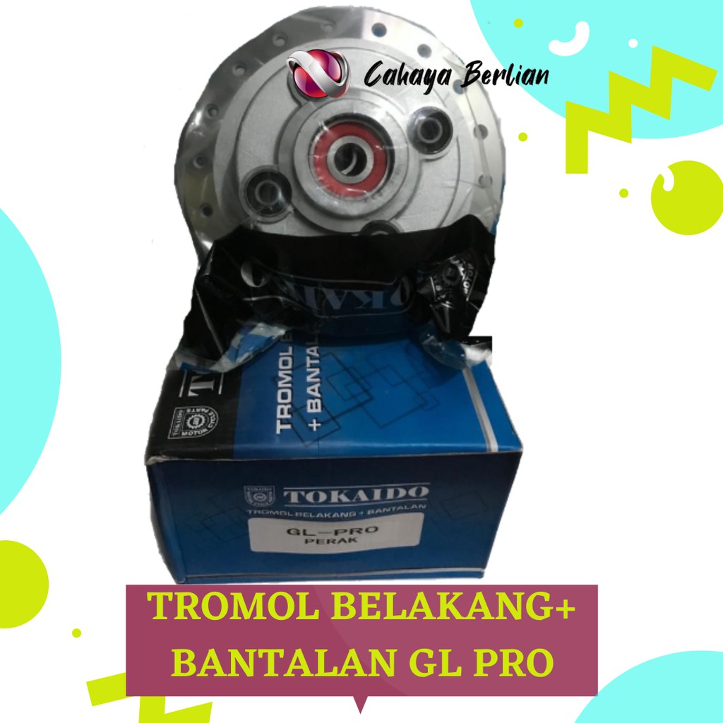 TROMOL BELAKANG BANTALAN GL PRO PERAK / TROMOL BELAKANG GL PRO PERAK / TROMOL GL PRO TOKAIDO