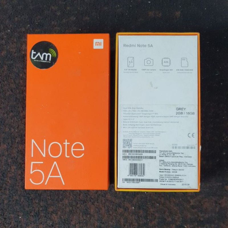 DUS BOOK KARDUS BOX XIAOMI REDMI NOTE 5A / 5A PRIME ORIGINAL COPOTAN