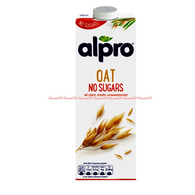 Alpro Oat No Sugar 1L Susu Oat Tanpa Gula Less Sugar UHT Minuman Oats Gandum Siap Minum Al Pro 1 Litter Oat All Pant Totally