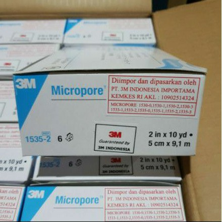 Micropore 2 inch / 3M Paper tipe 2 inch / Plester 2 inch / plester