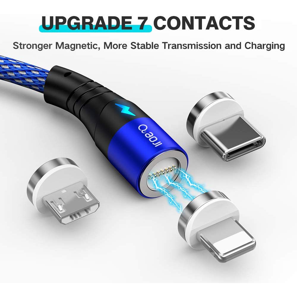 Kabel Data Magnetic Fast Charging Kabel Data Type C / Micro Usb / IOS