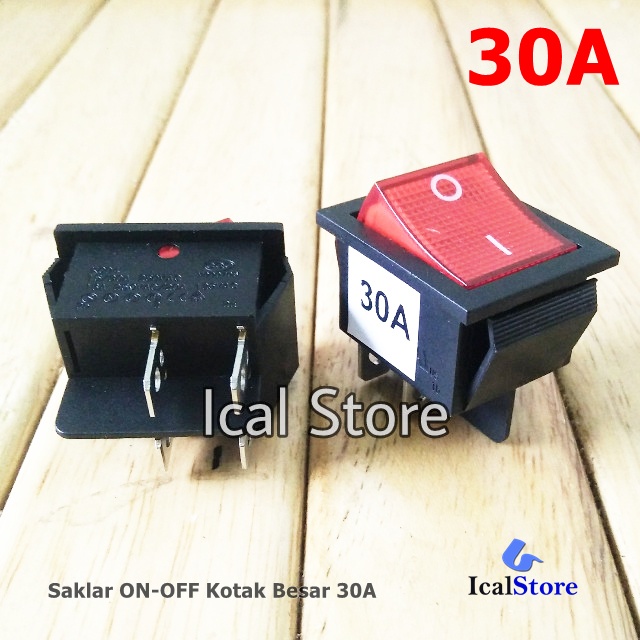 Jual Saklar ON-OFF 30A KOTAK BESAR - Switch 4 Kaki Lampu Merah 30 ...