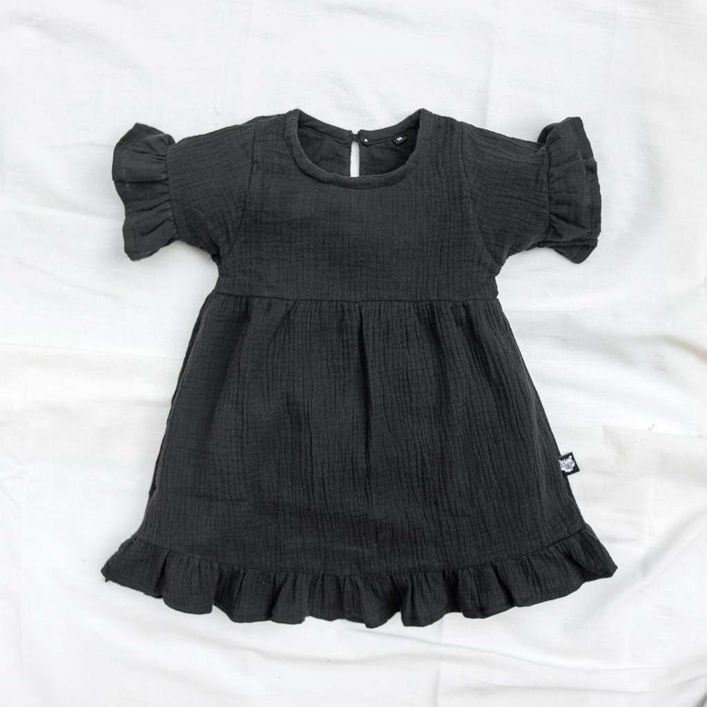 Crinkled Cotton Dress - Bayi Perempuan