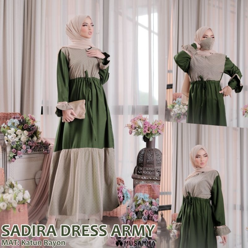 Daster arab SADIRA DRESS by MUSAMMA Dress Rayon Super