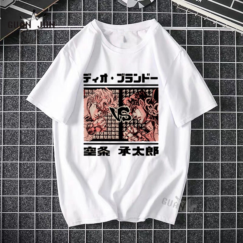 Tshirt Jotaro Kujo vs Dio Anime Manga Premium Unsiex