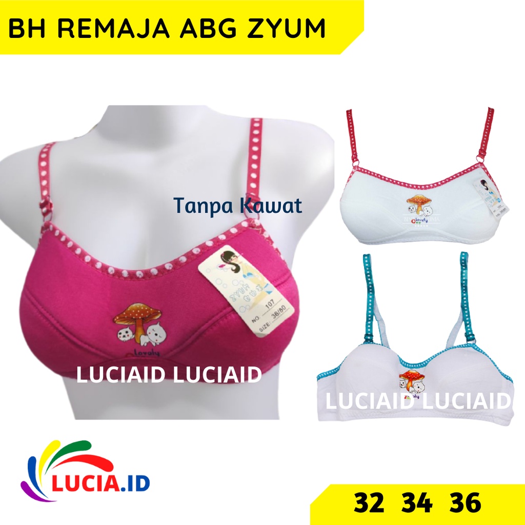 Miniset BRA/BH Remaja Anak ABG SD SMP SMA ZYUM Size 32 34 36   ID