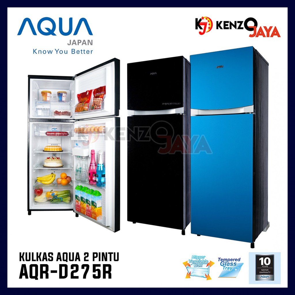 Kulkas 2 Pintu AQUA Japan AQR-D275R