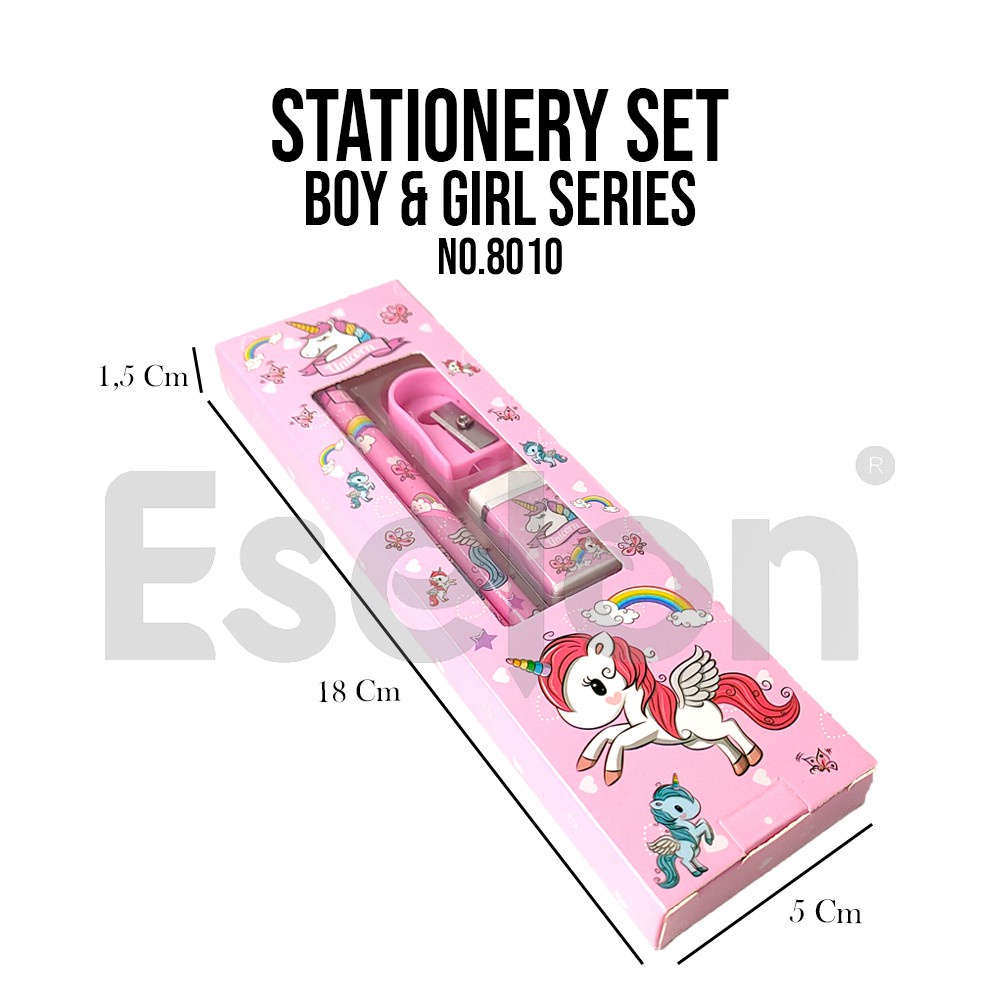 

Paket alat tulis 5in1 / Alat tulis set / paket alat tulis karakter / Stationery set 8010