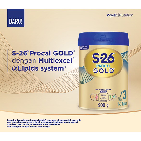 Susu S26 Procald Gold Tahap 3 400g