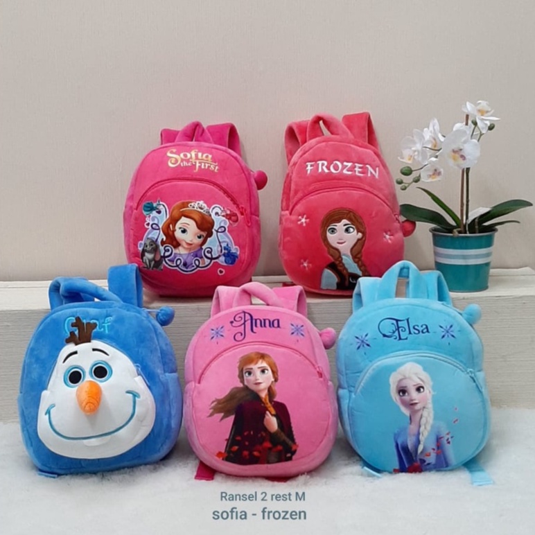 Toysopedia Ransel Anna Elsa 2rest Frozen Size M/tas Sekolah Anak