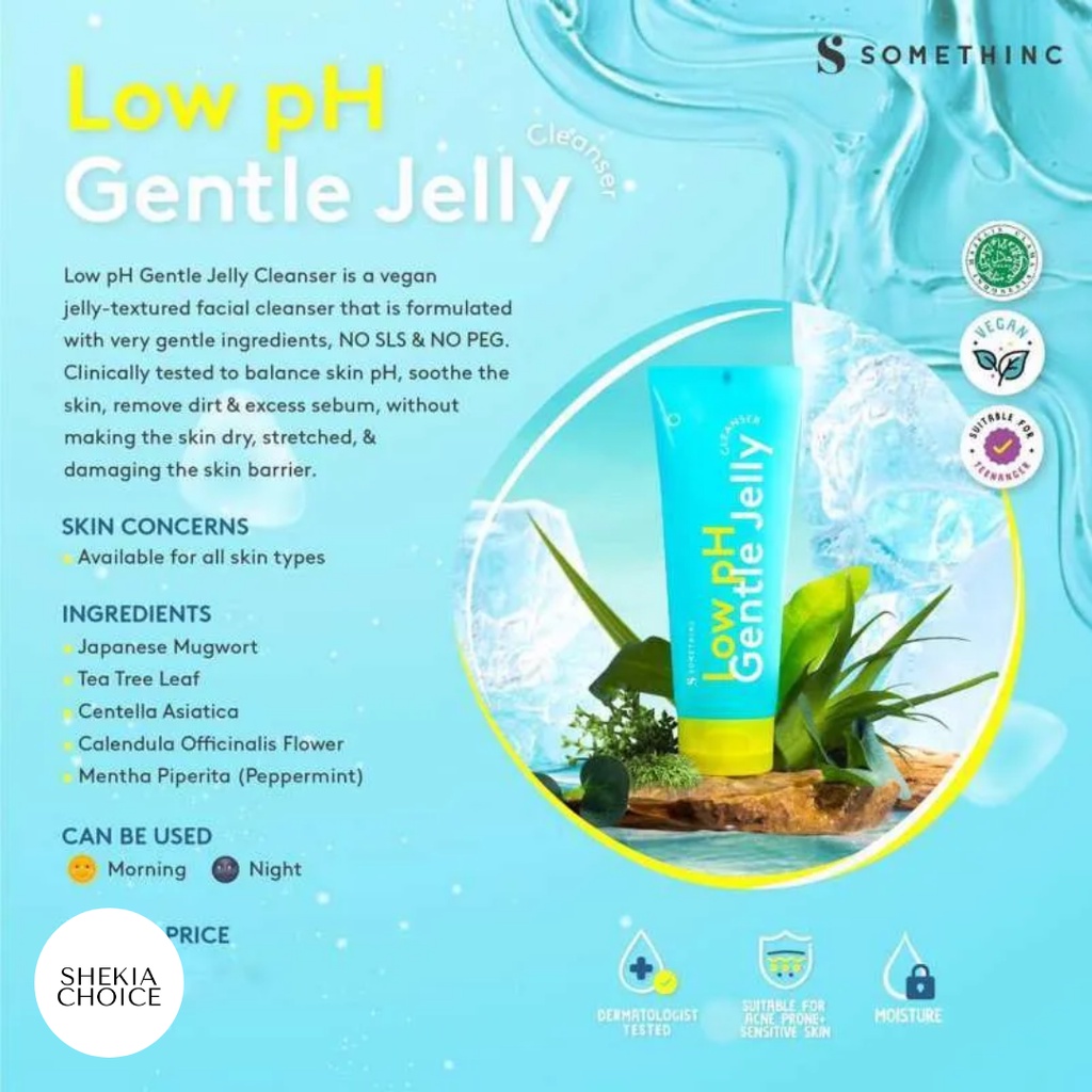 SOMETHINC Low pH Gentle Jelly Cleanser 15ml 100ml - Sabun Muka