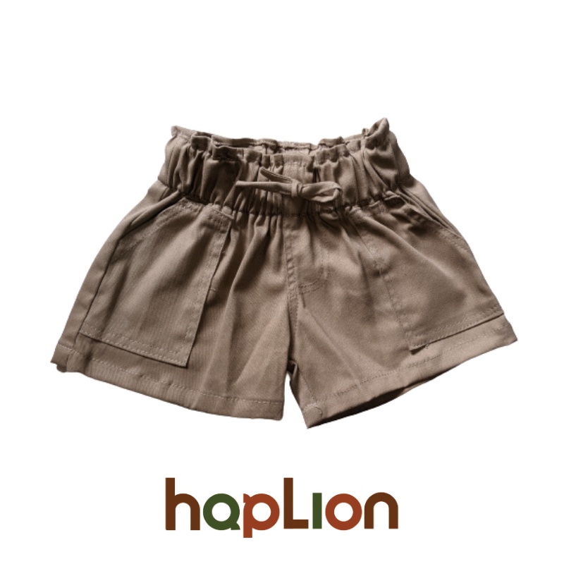 Hot Pants Viona Katun Chinos Anak Perempuan Saku Celana Pendek 1-6 Tahun Premium | Haplion Kidswear