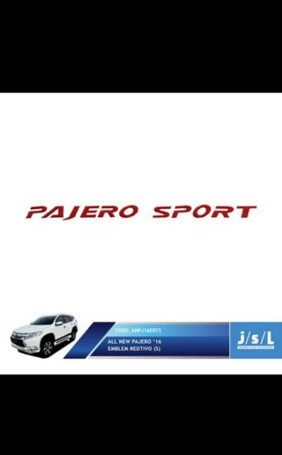 Emblem kap mesin all new Pajero 2016 (s) jsl