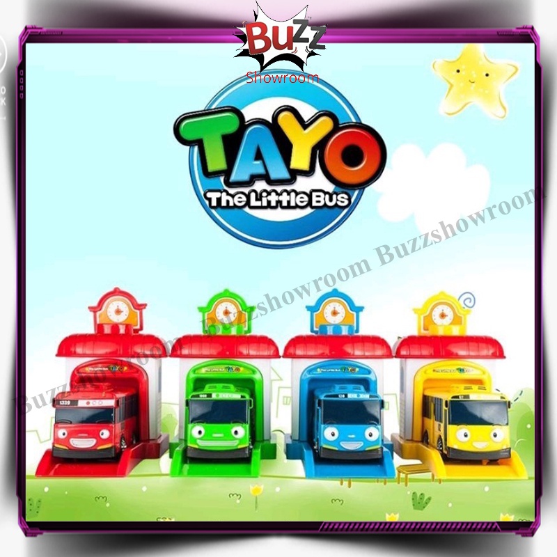 Tayo Ejection The Little Bus Mainan Anak Mobil Bus Pullback Pelontar