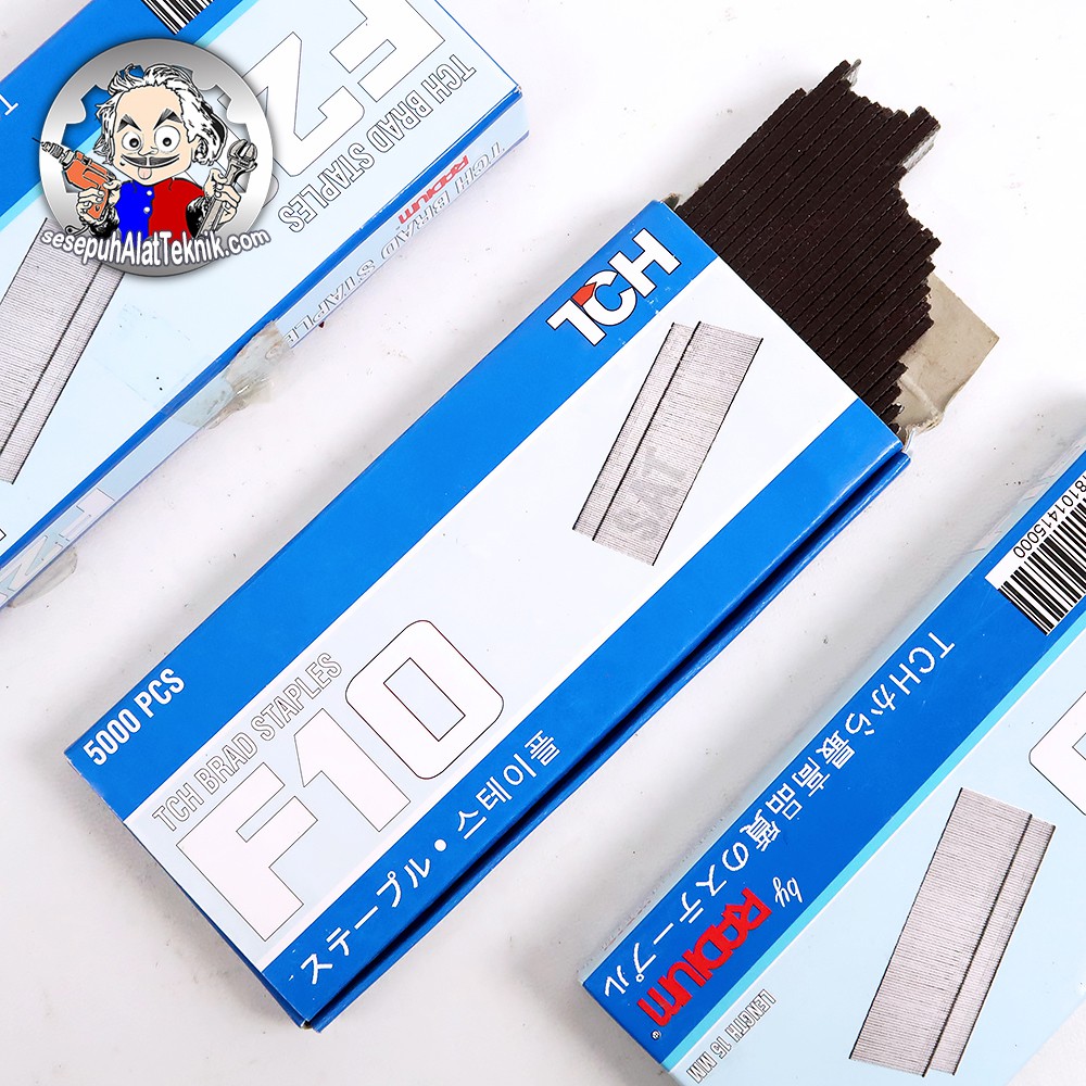 

Isi Staples Paku Tembak F10 / F 10 Staple Air Nails 10mm TCH