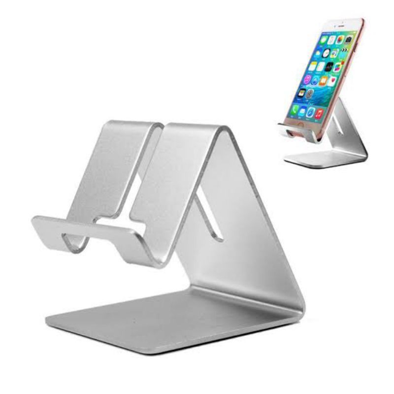 DUDUKAN HP / ALUMINIUM STAND MEJA HOLDER HP HANDPHONE TABLET