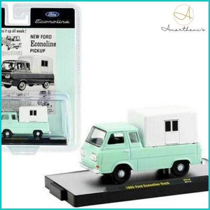 Ac - M2 Machines 1965 Ford Econoline Truck Camper Shell Green & White