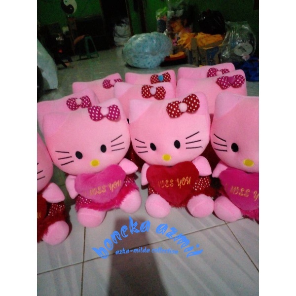 Boneka hello kity size l / love