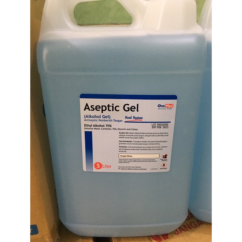 Antiseptic gel hansenitizer gel onemed 5 liter