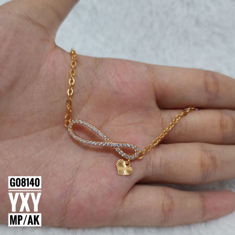 Gelang Yaxiya Rantai Infinity Zircon G08140