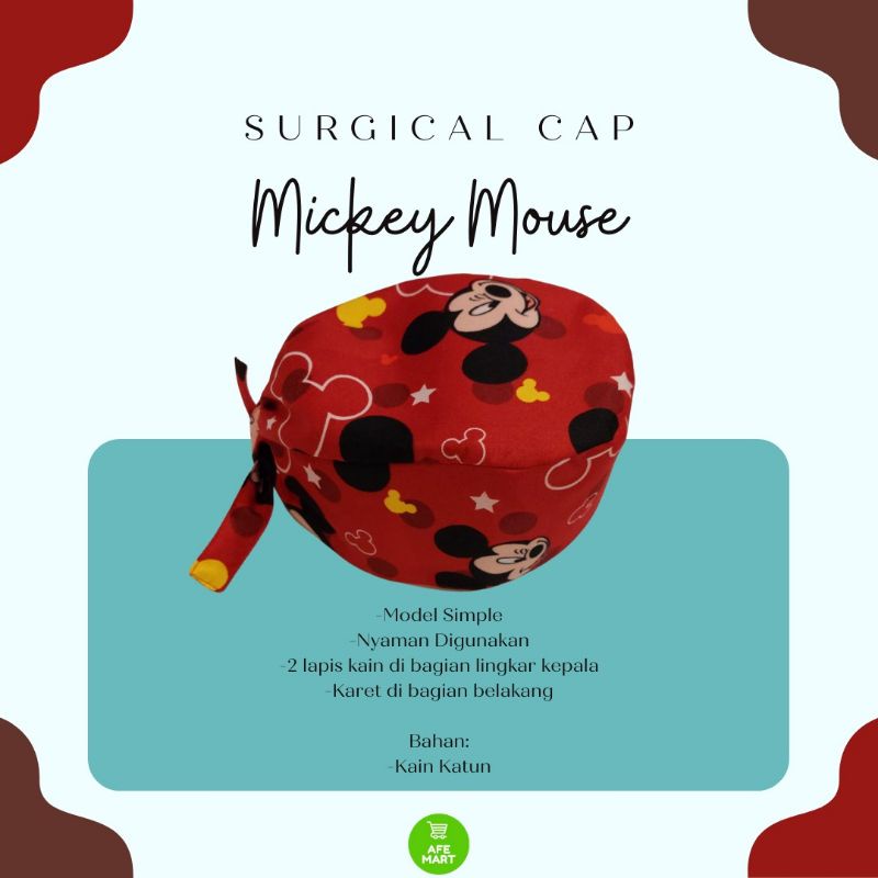 Head Cap/ Surgical Cap/Topi Bedah/TopiMedis/TopiDokter/TopiMedis/Topi Perawat