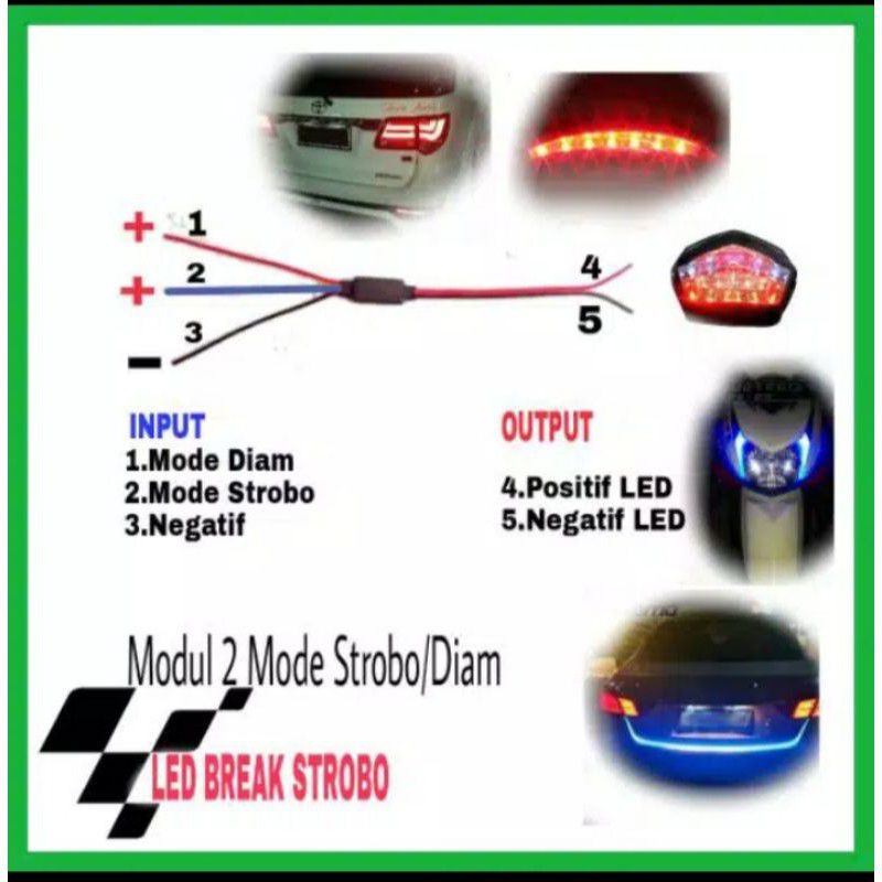 modul rem kedip2 mode kota diam rem kedip 12 volt motor mobil