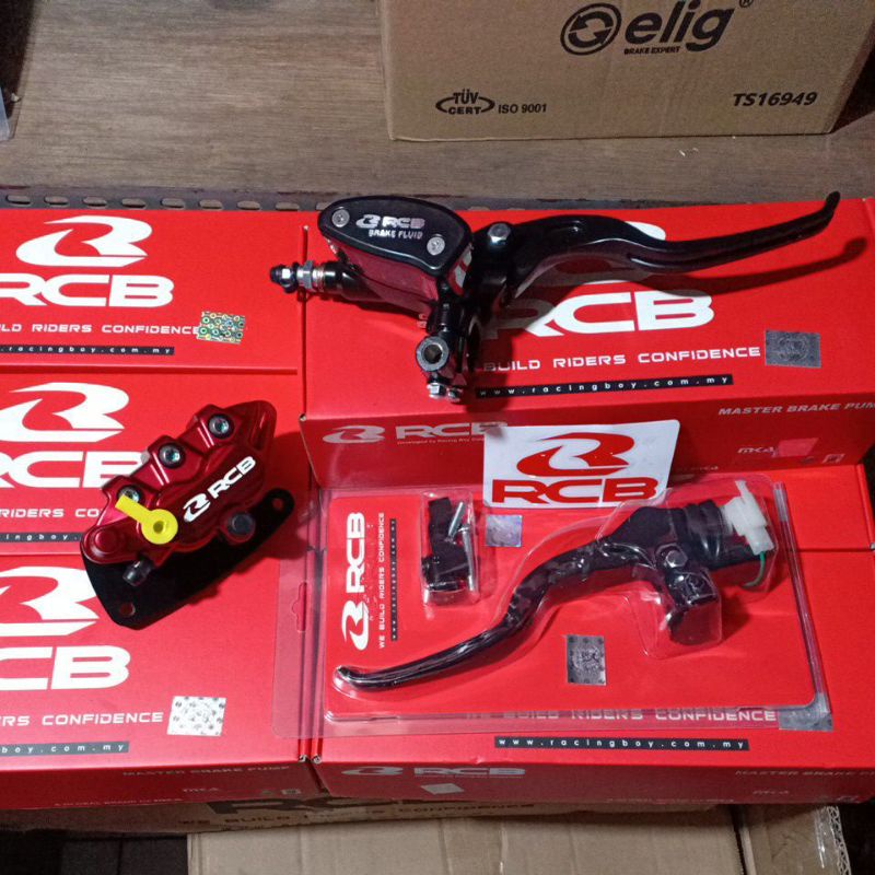 Master Rem Set RCB Oval 14 MM + Kaliper RCB S1 Series Scoopy Beat Street Genio