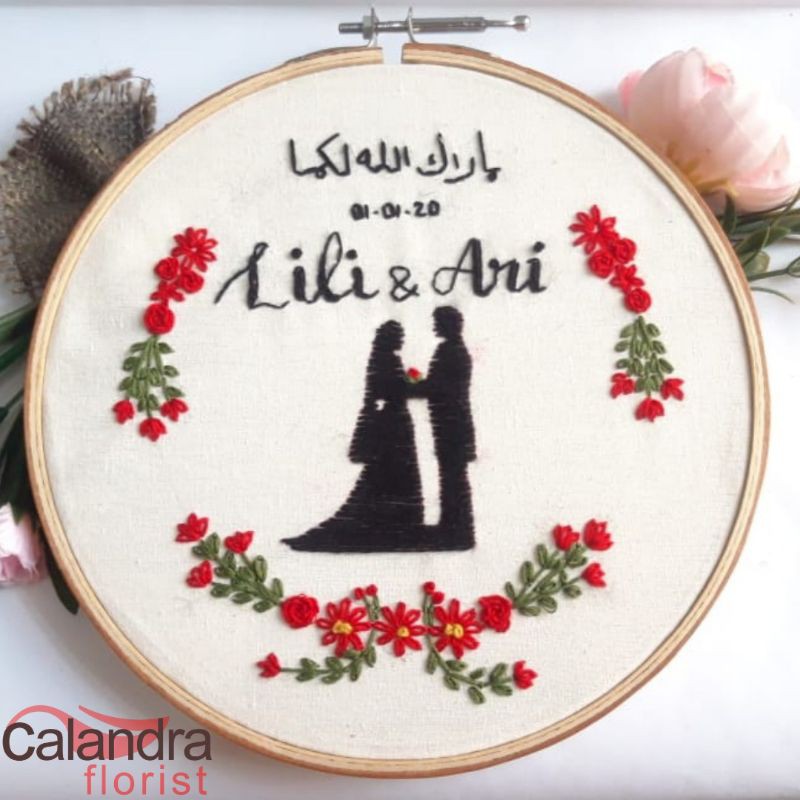 Embraudary custom | sulaman | hadiah nikahan | hadiah unik | sulaman custom | wedding gift | kado