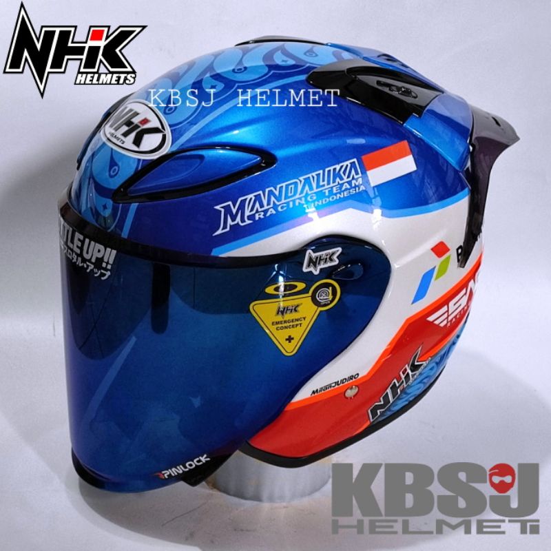 Jual Helm Nhk R Mandalika Pertamina Half Face Se Riusey Maguro