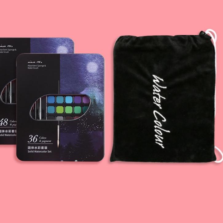 

Bagus Banget.. TERBARU 36/48Water Color Set - Alat Cat Air Set (Termasuk Kuas dan Kertas Gambara