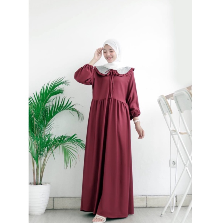 Amarylis Maxi Baju Muslim Wanita Gamis Wanita Modern