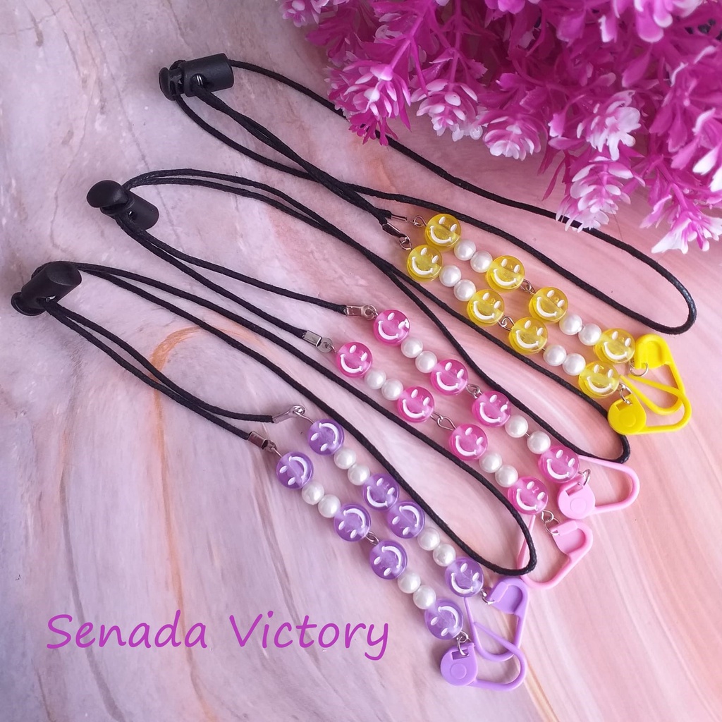 Senada Victory Tali Masker Adjustable Smile 2 IN 1 Konektor Mote Stopper STMA02