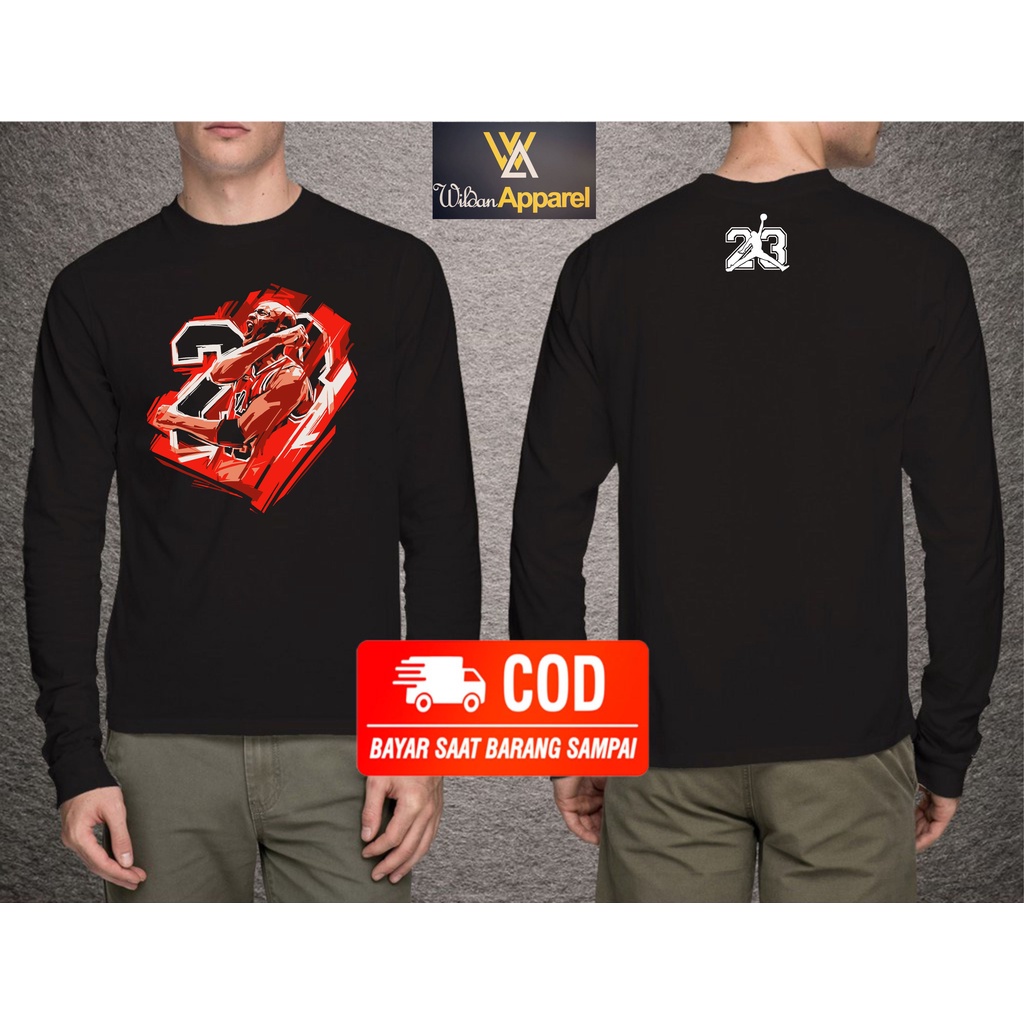KAOS LENGAN PANJANG JORDAN 23 BIG SIZE JUMBO