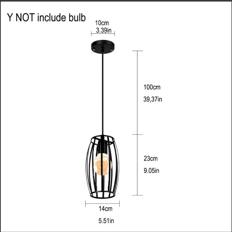 Lampu gantung minimalis cafe resto, import P009