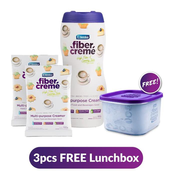 

GRATIS ! FiberCreme Jar and Refill FREE Lunch Box