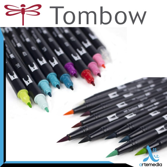 

kaligrafi-perlengkapan- tombow dual brush pens tropical -perlengkapan-kaligrafi.