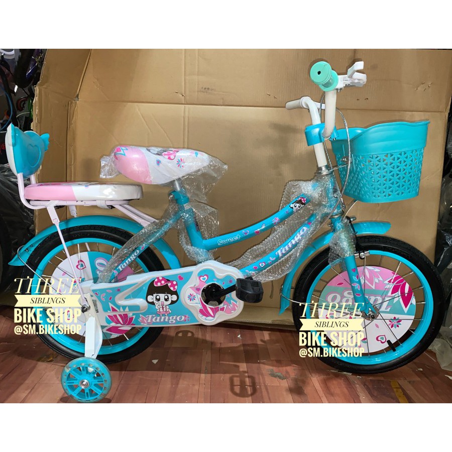 SEPEDA MINI ANAK PEREMPUAN TANGO 16 INCH WARNA TOSCA GREEN