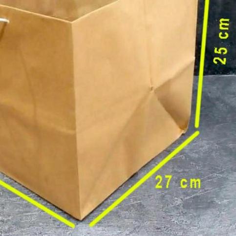 

✶ paper bag 25x25 coklat polos isi 12 pcs ➹