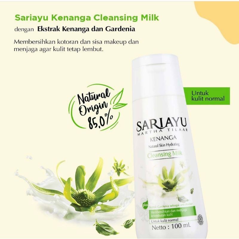 Cleansing Milk Sariayu plus ekstrak gardenia