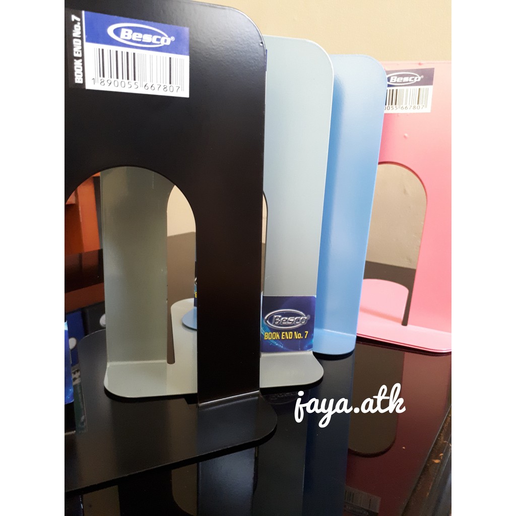

Pembatas Buku Besi Bookend Book Holder Penyangga Sandaran Buku Meja 7 Inch