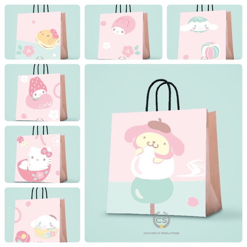 

Paperbag Sanrio Tas kado Tas kertas Goodie bag Shopping bag Bungkus kado Hampers Gift bag