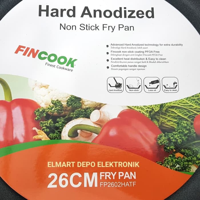 FINCOOK Hard Anodized non stick fry pan FP2602HATF  frypan 26cm