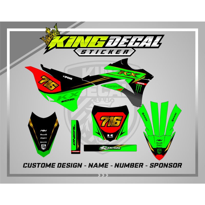 DECAL KX 85 FULL BODY DECAL KX 85 BEBEK STANDAR