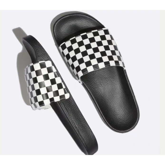 Sandal karet motif catur cantik terbaik