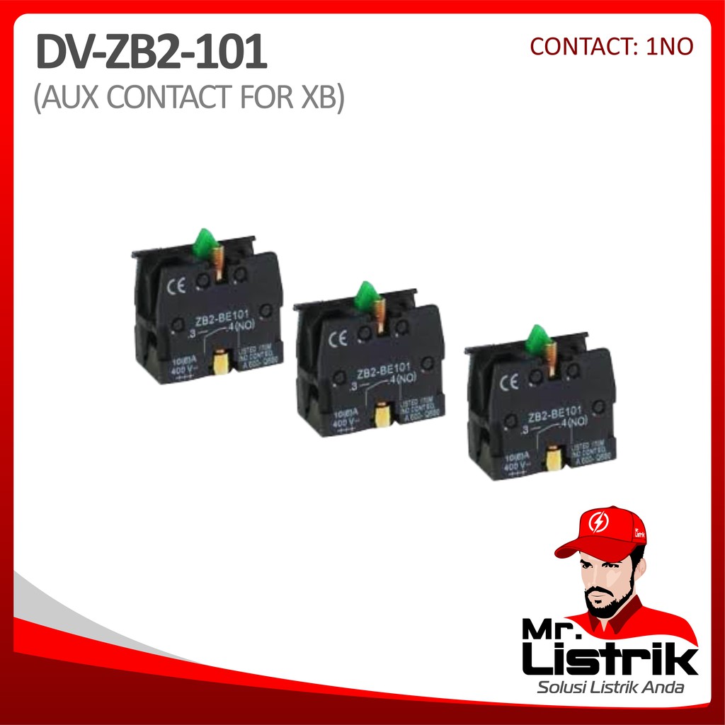 AUX CONTACT FOR PUSH BUTTON XB 1NO ZB2-101